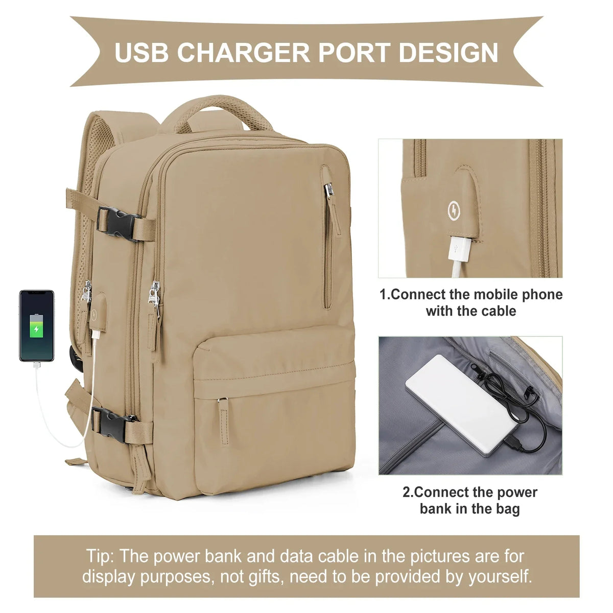LoungeYard | Large Capacity Business Travel Backpack — product view 3