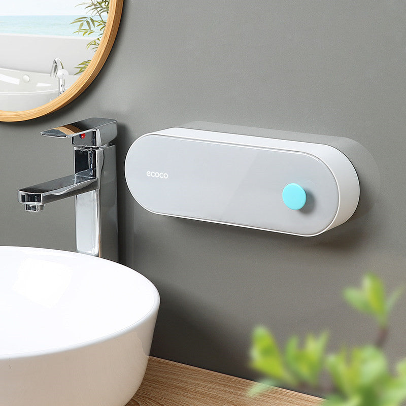 LoungeYard | Hole-free Wall-Mounted Drainage Flip-Top Soap Box — product view 1