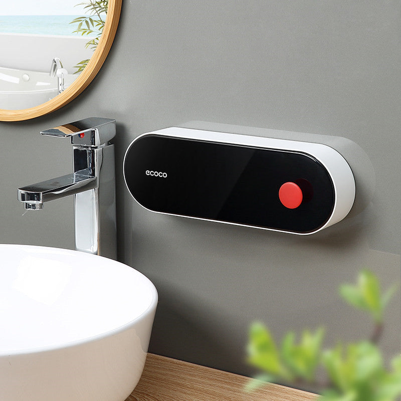 LoungeYard | Hole-free Wall-Mounted Drainage Flip-Top Soap Box — product view 4