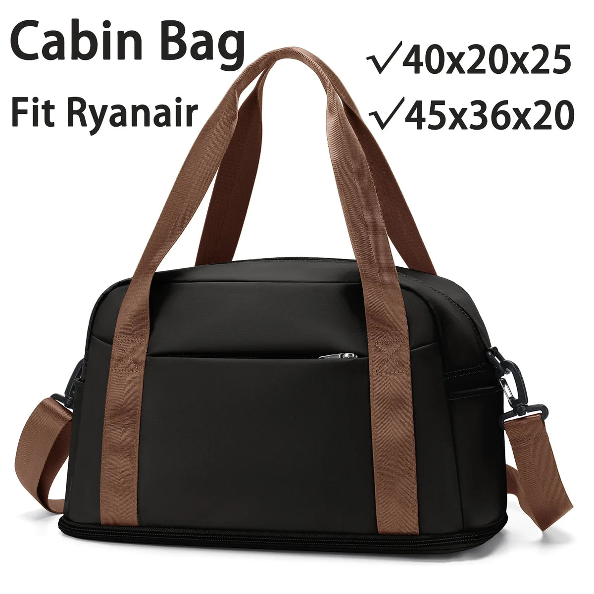 LoungeYard | Travel bag "Skyvora" | Maximum size for hand luggage | Light & versatile | 40x20x25 cm & 45x36x20 cm — product view 2