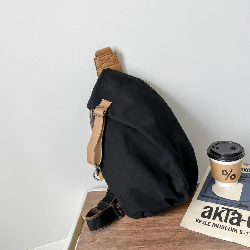 LoungeYard | Canvas Casual Minimalist Large Capacity Single Shoulder Sling Bag — product view 7