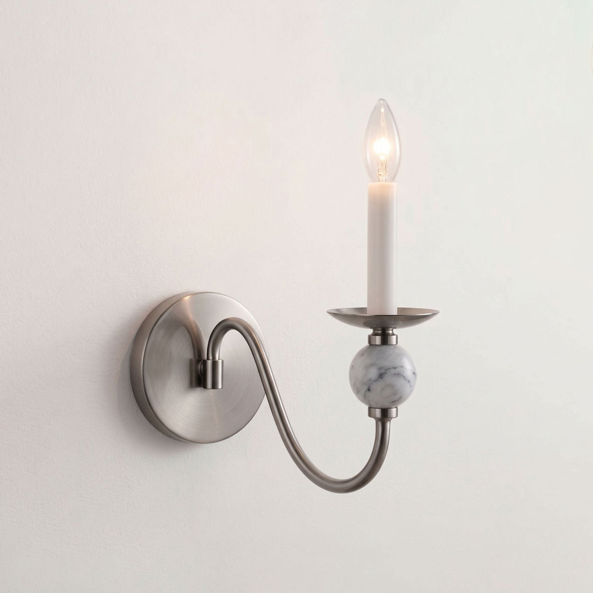 Adair Marble Ball Sconce — product view 6