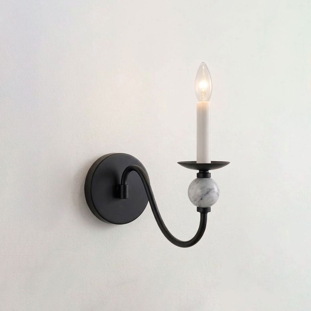 Adair Marble Ball Sconce — product view 7