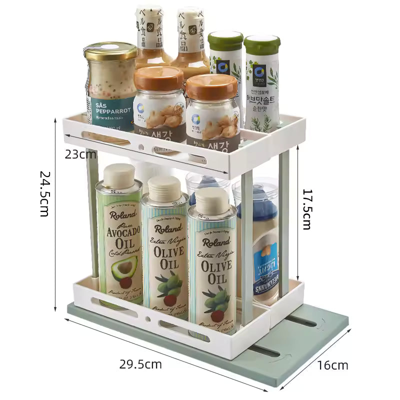 LoungeYard | 2 layers adjustable shelf organizer — product view 5