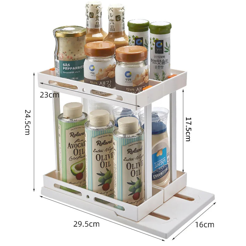 LoungeYard | 2 layers adjustable shelf organizer — product view 1
