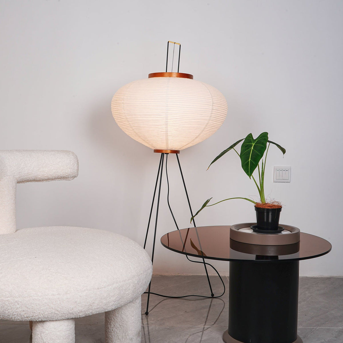 Washi Paper Floor Lamp — product view 2