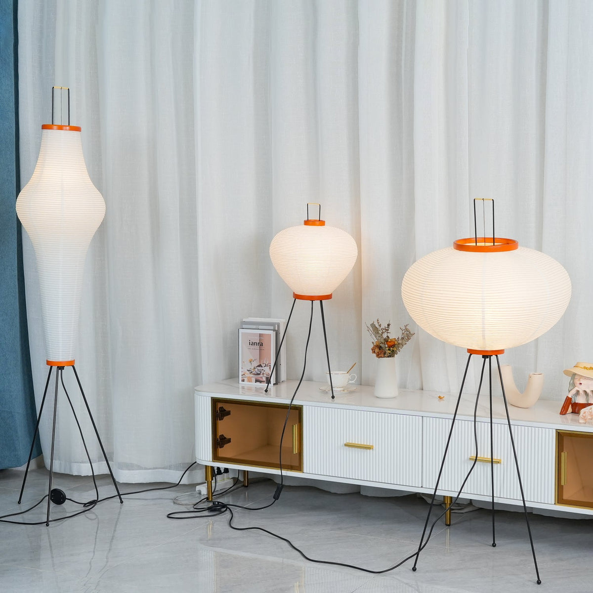 Washi Paper Floor Lamp — product view 5