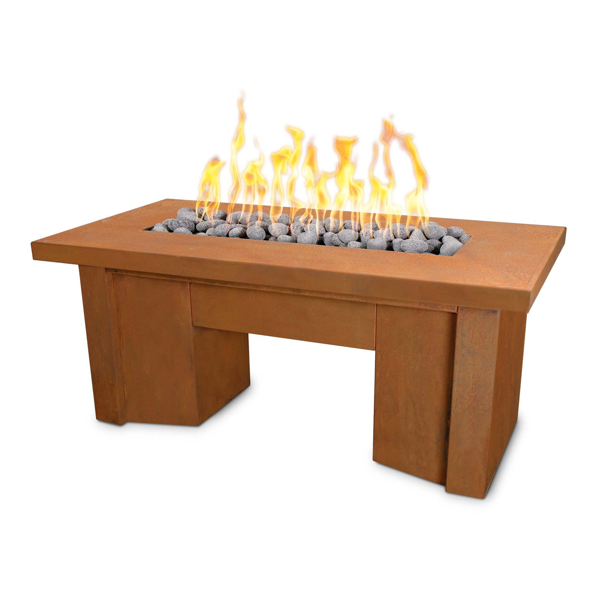 The Outdoor Plus - Alameda Fire Table - Corten Steel