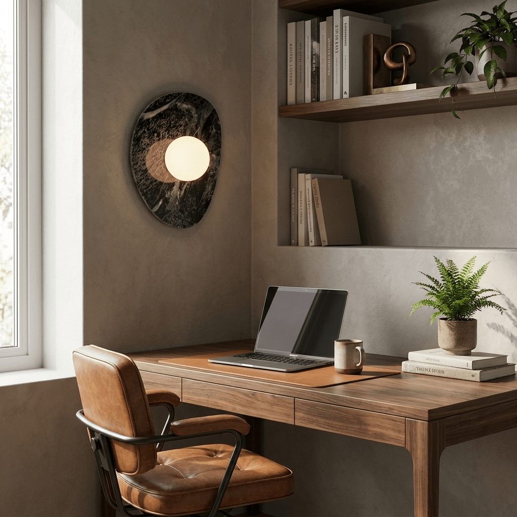 Alira Stone Oval Wall Sconce — product view 3
