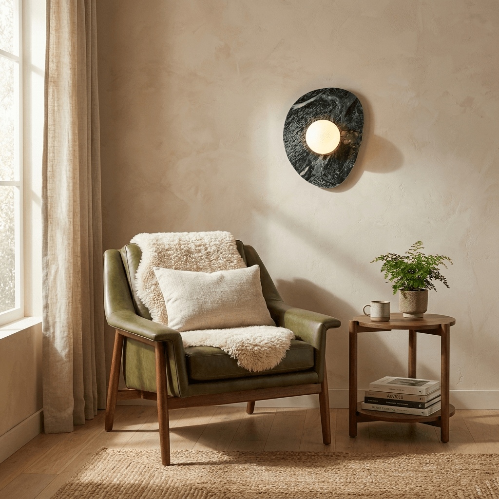Alira Stone Oval Wall Sconce — product view 6