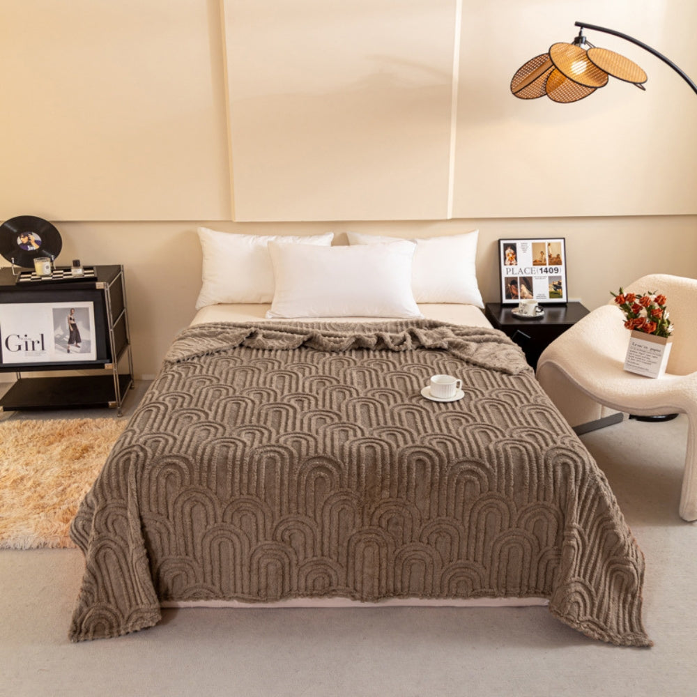 LoungeYard | Almira Roman Luxe Soft Plush Blanket — product view 4