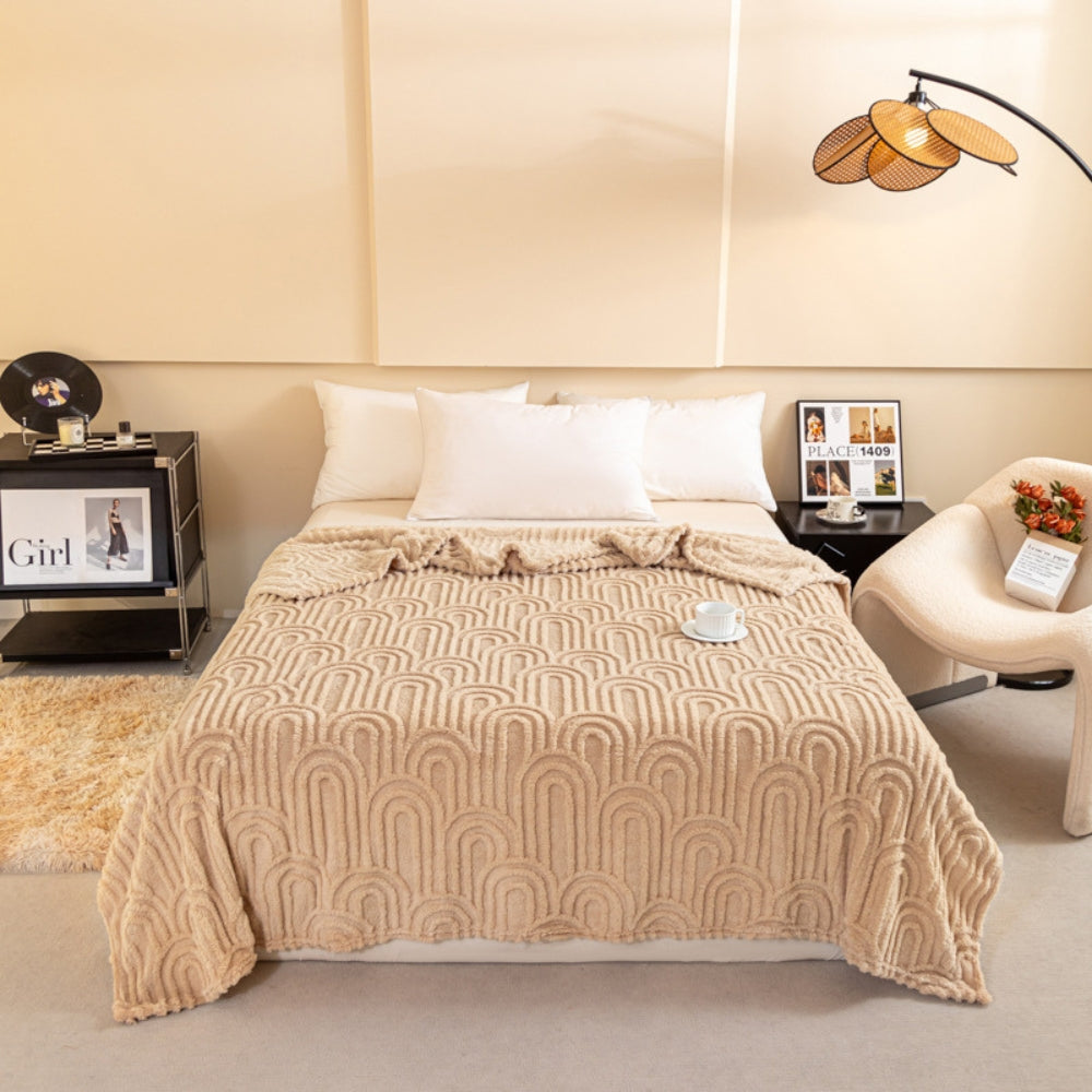 LoungeYard | Almira Roman Luxe Soft Plush Blanket — product view 5