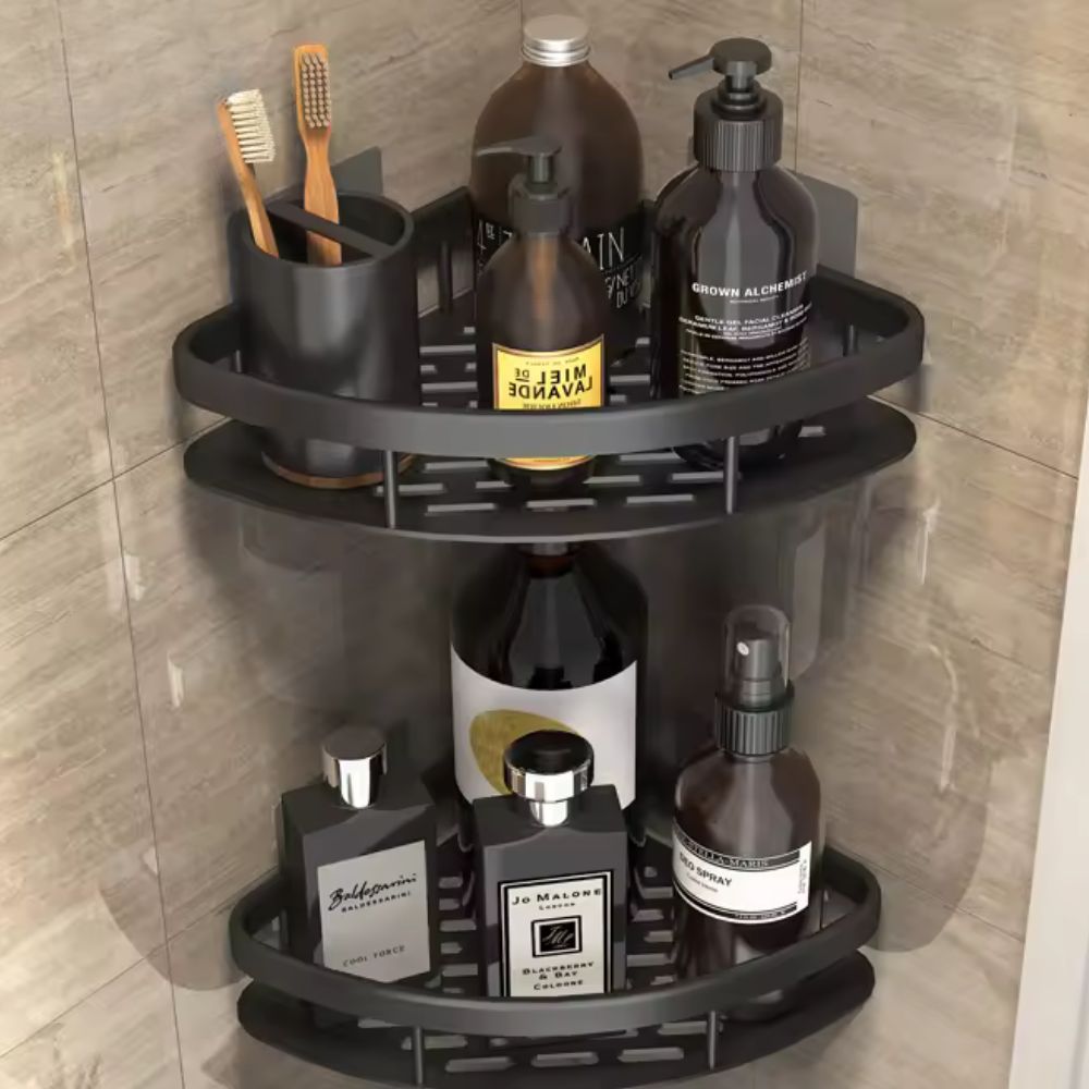 LoungeYard | Aluminium Shower Shelf | Self-Adhesive, Rust-Free, Modern — product view 4