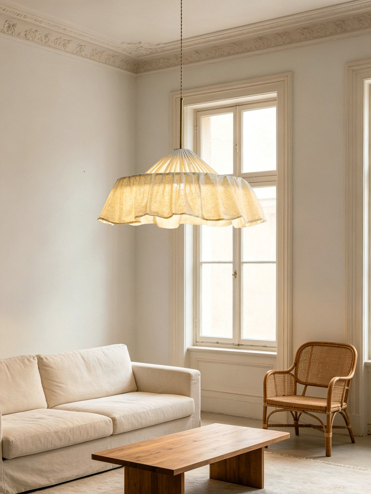 Alvise Linen Pendant Light — product view 2