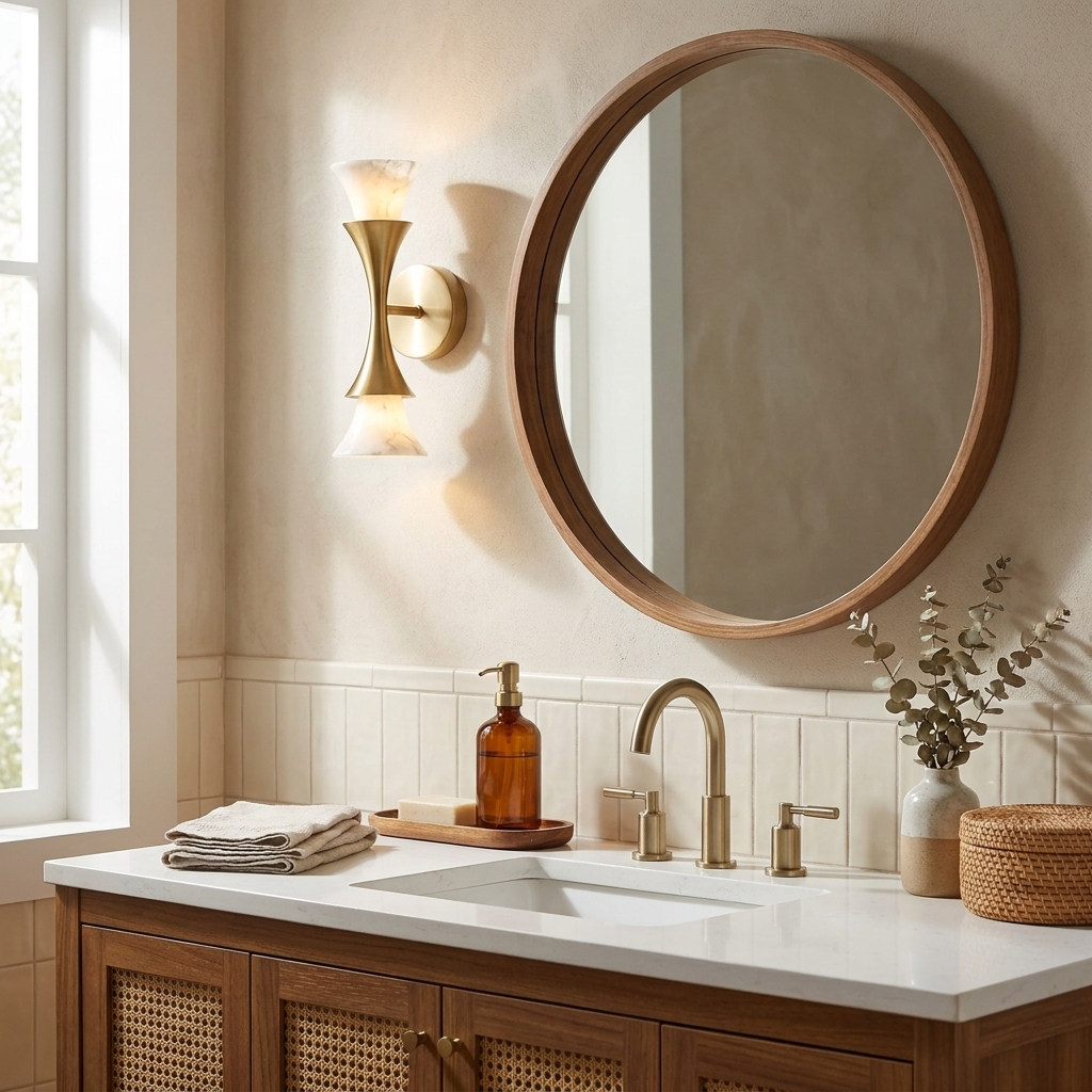 Amphora Alabaster Wall Sconce — product view 3