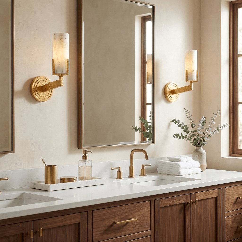 Ansel Alabaster Wall Sconce — product view 3