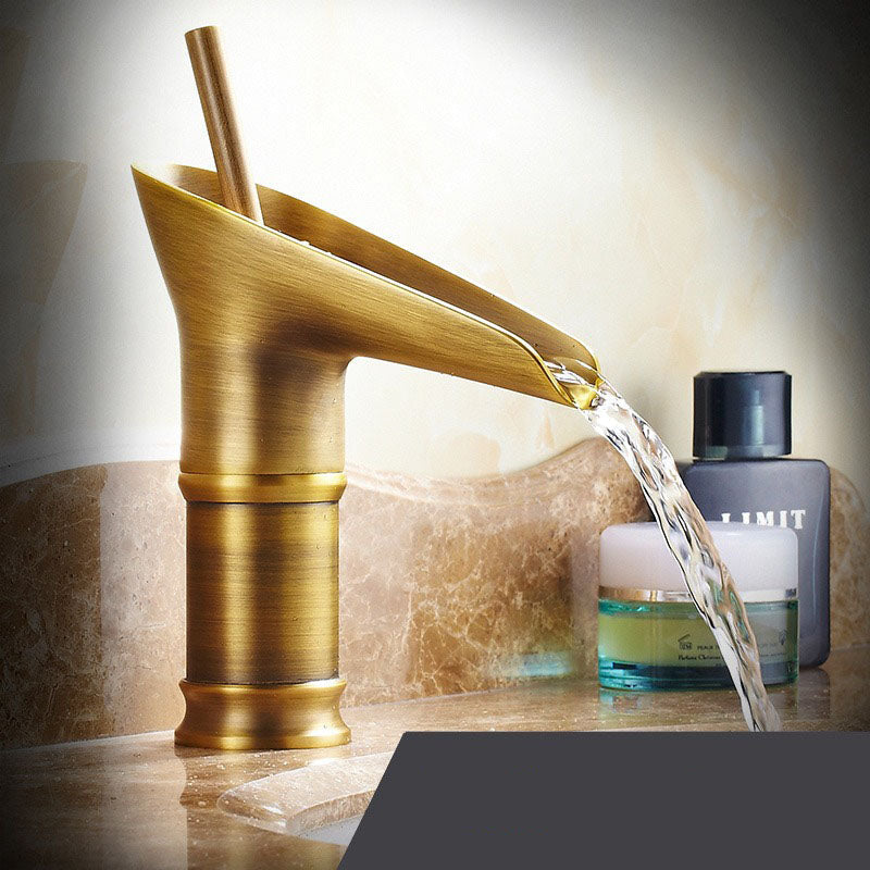 LoungeYard | Antique Waterfall | Bathroom Sink Faucet — product view 1