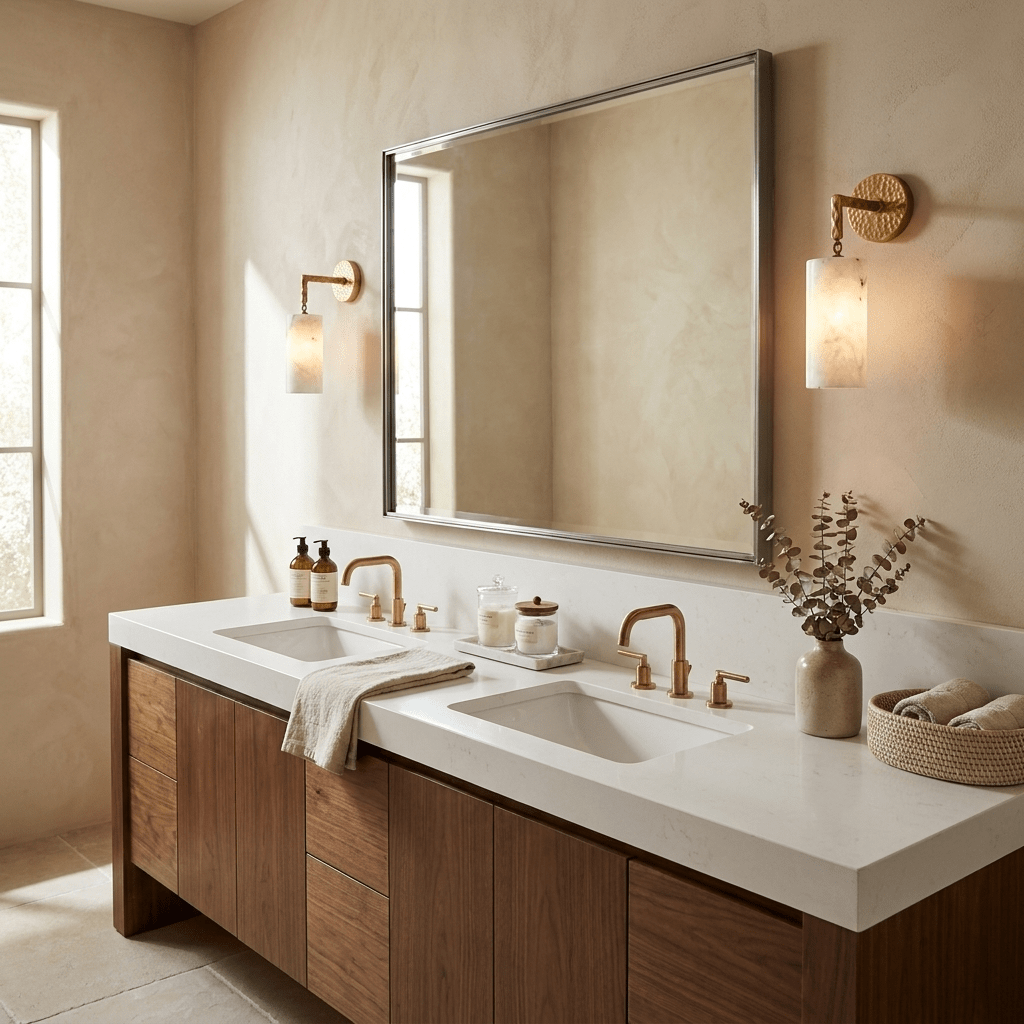 Anvil Hammered Alabaster Wall Sconce — product view 4