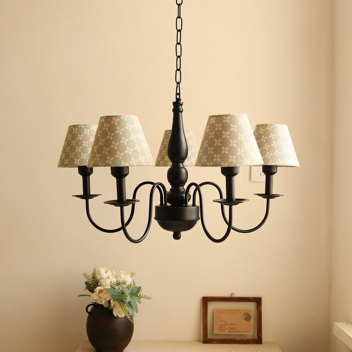 Aoni Floral Arm Chandelier — product view 5