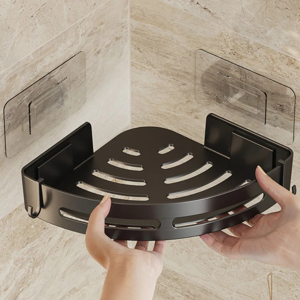 LoungeYard | AquaLock Shower Shelf | Shower Tray No Drilling Transparent — product view 2