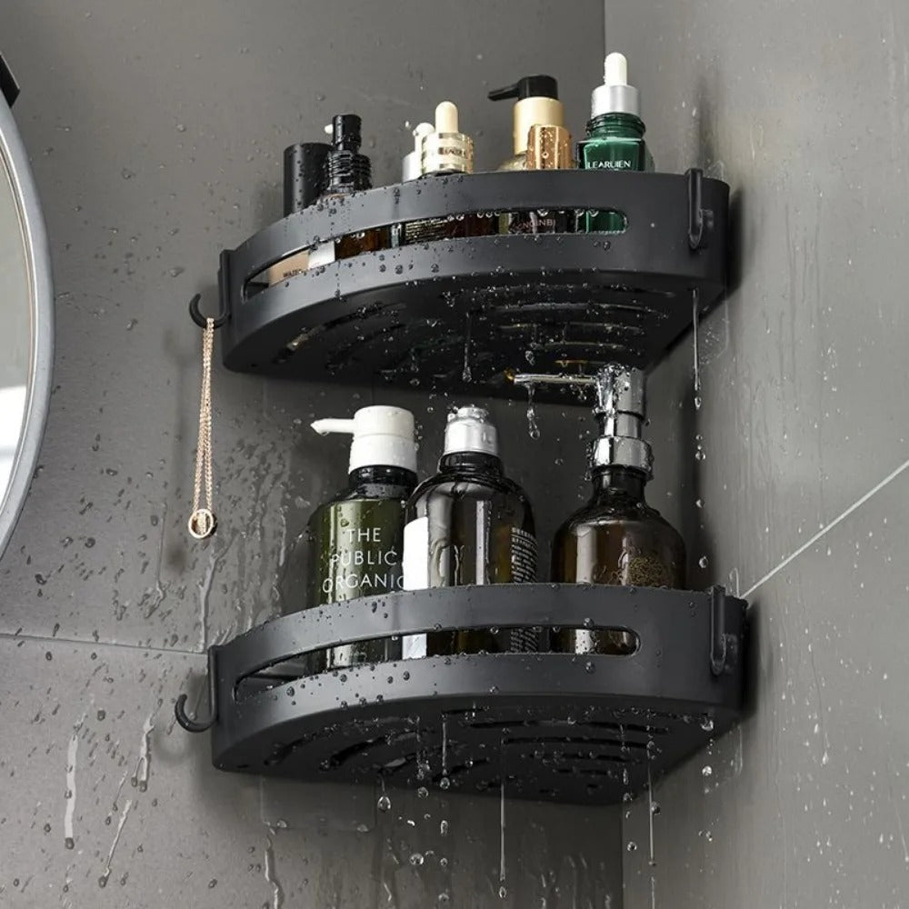 LoungeYard | AquaLock Shower Shelf | Shower Tray No Drilling Transparent — product view 4