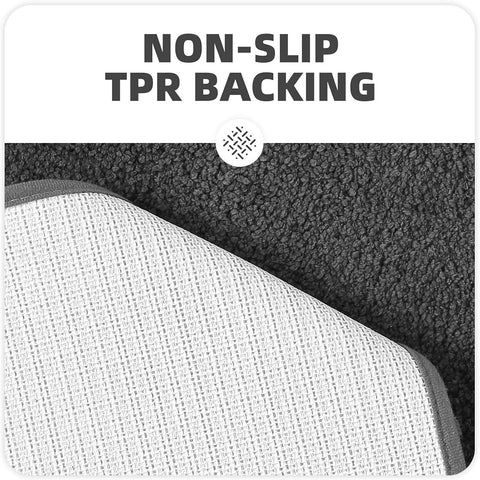 LoungeYard | AquaLuxe | Plush Bath Mat Non-Slip 50x80 cm — product view 3