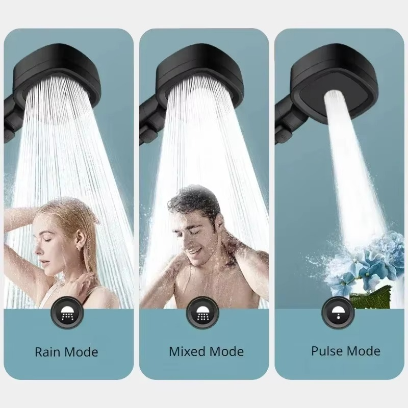 LoungeYard | AquaPulse | High-Pressure Shower Head with Adjustable Spray Modes — product view 3