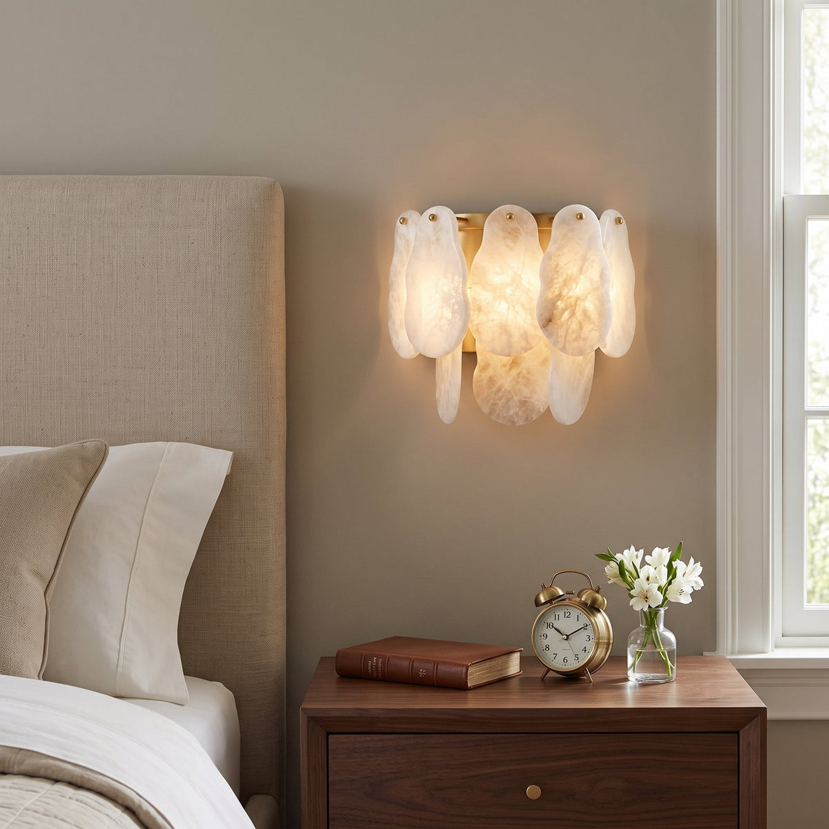 Arolla Irregular Alabaster Wall Sconce — product view 7