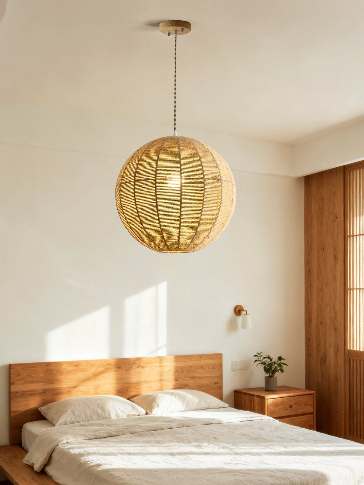 Atlas Rope Globe Pendant Lamp — product view 5