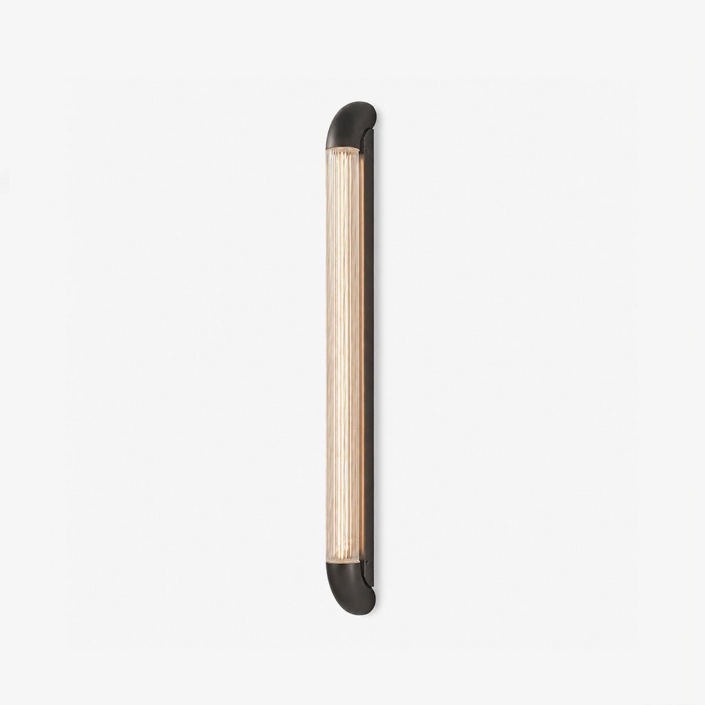 Aurevane Ribbed Glass Wall Sconce — product view 1