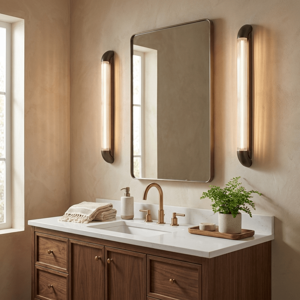 Aurevane Ribbed Glass Wall Sconce — product view 2