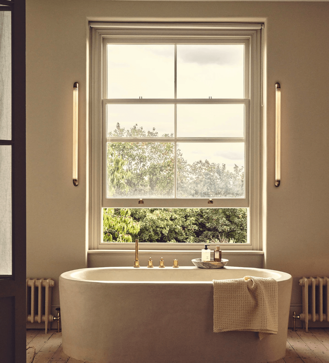 Aurevane Ribbed Glass Wall Sconce — product view 5