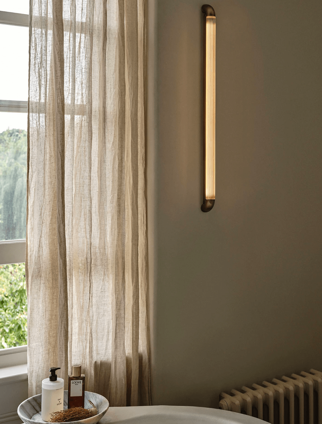 Aurevane Ribbed Glass Wall Sconce — product view 6