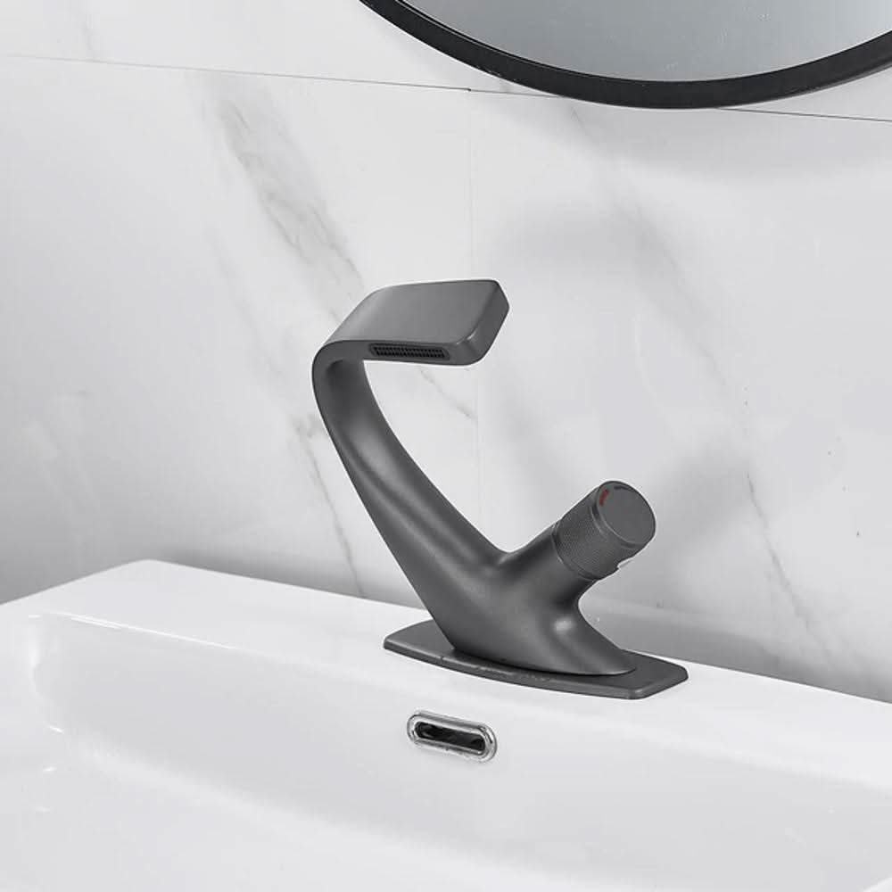 LoungeYard | Modern Bathroom Sink Mixer Faucet – Stylish Chrome Tap — product view 3