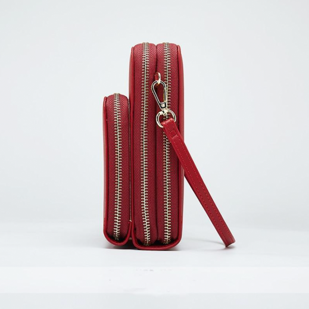 LoungeYard | Triple Secure Leather Phone Purse: Elegance Meets Practicality — product view 7