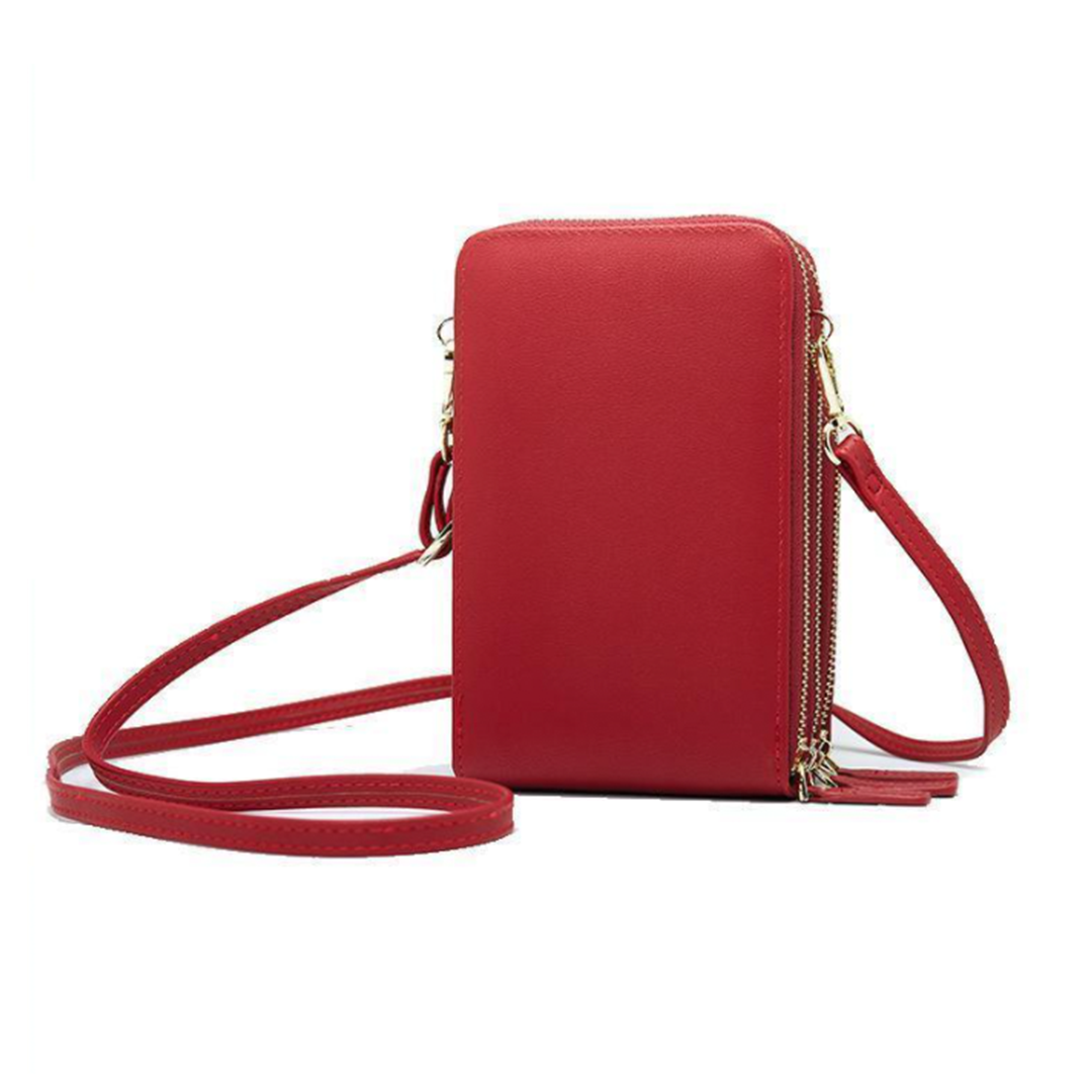 LoungeYard | Triple Secure Leather Phone Purse: Elegance Meets Practicality — product view 4