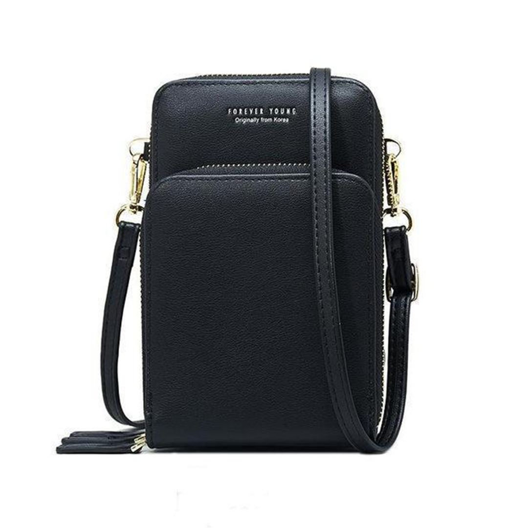 LoungeYard | Triple Secure Leather Phone Purse: Elegance Meets Practicality — product view 1