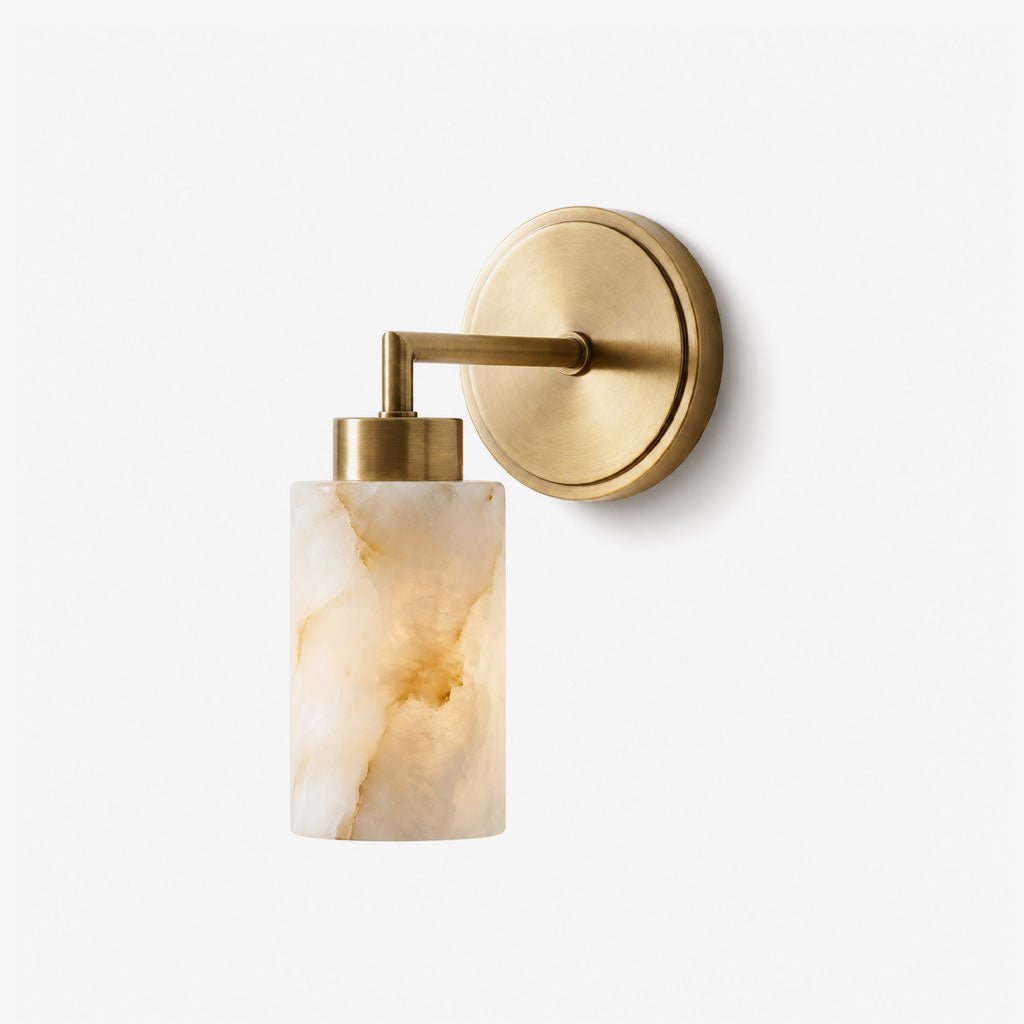 Avelin Alabaster Cylinder Wall Sconce — product view 1