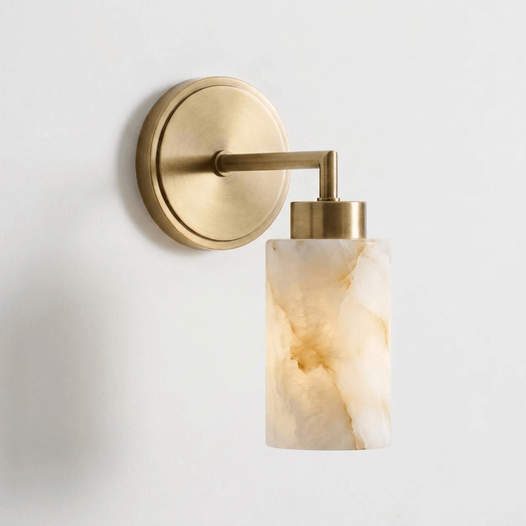Avelin Alabaster Cylinder Wall Sconce — product view 6