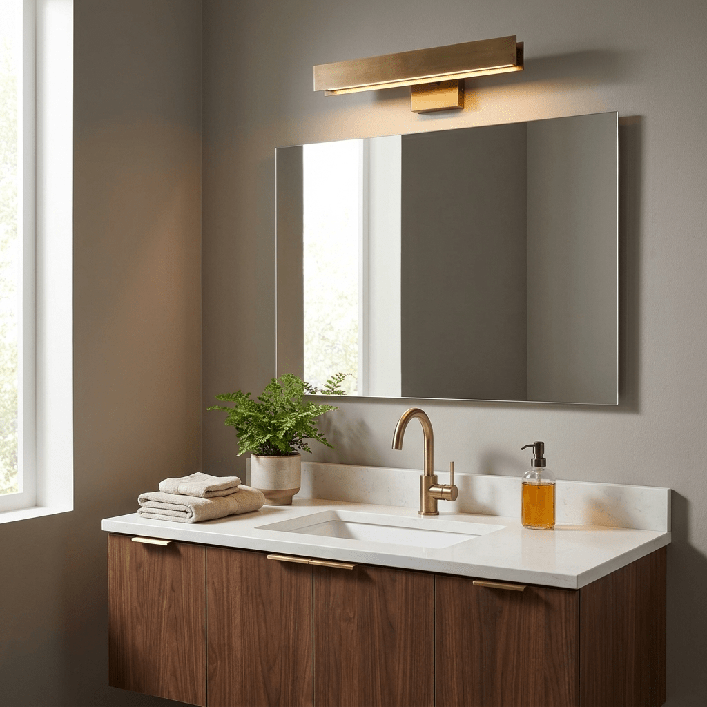 Aveline Vintage Brass LED Picture Light — product view 4