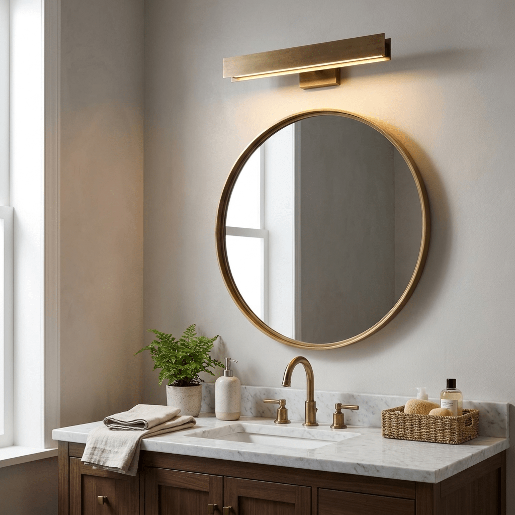 Aveline Vintage Brass LED Picture Light — product view 3