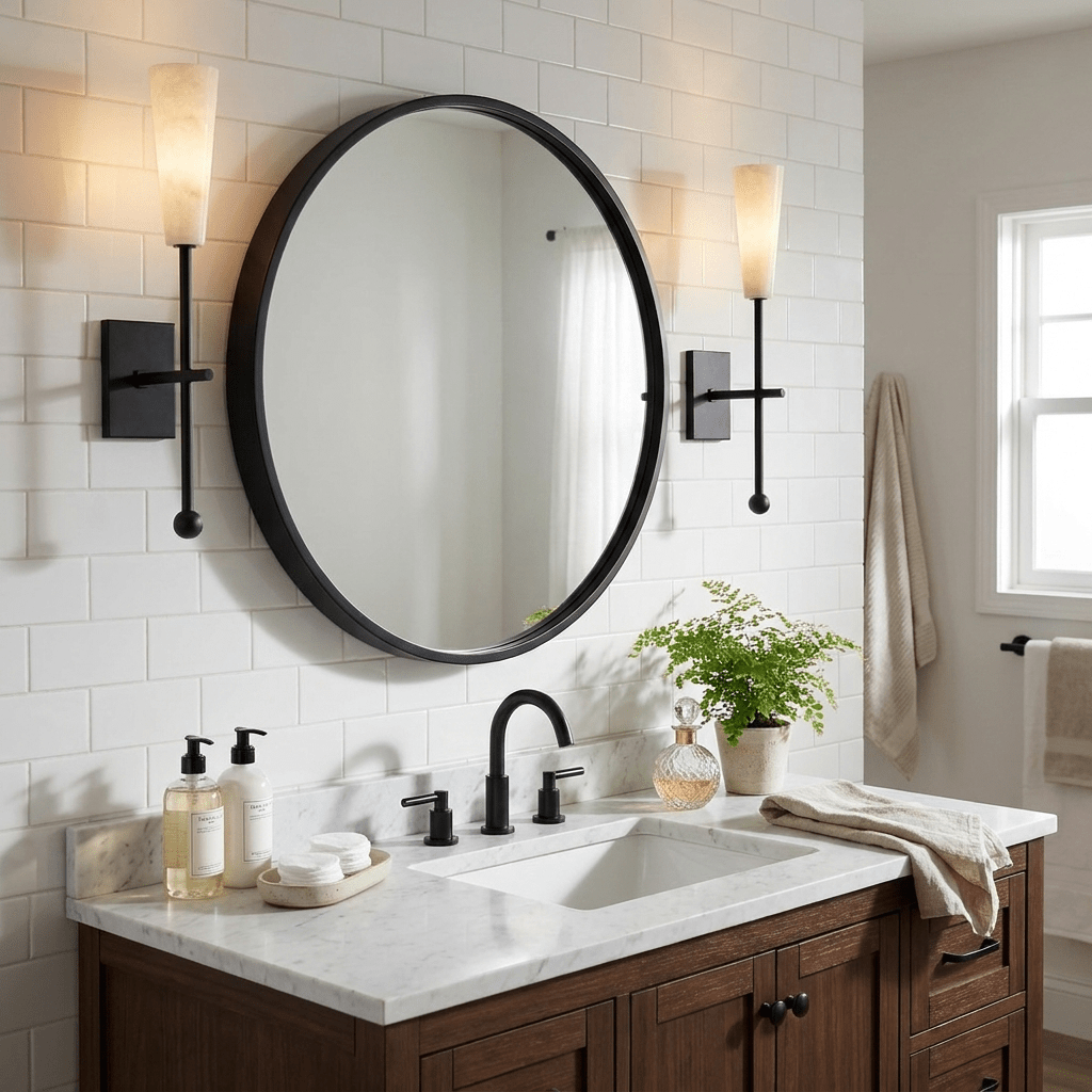 Averon Alabaster Torch Wall Sconce — product view 3