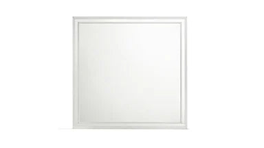 Europa Modern White Dresser with Silver Accents | Europa — product view 6