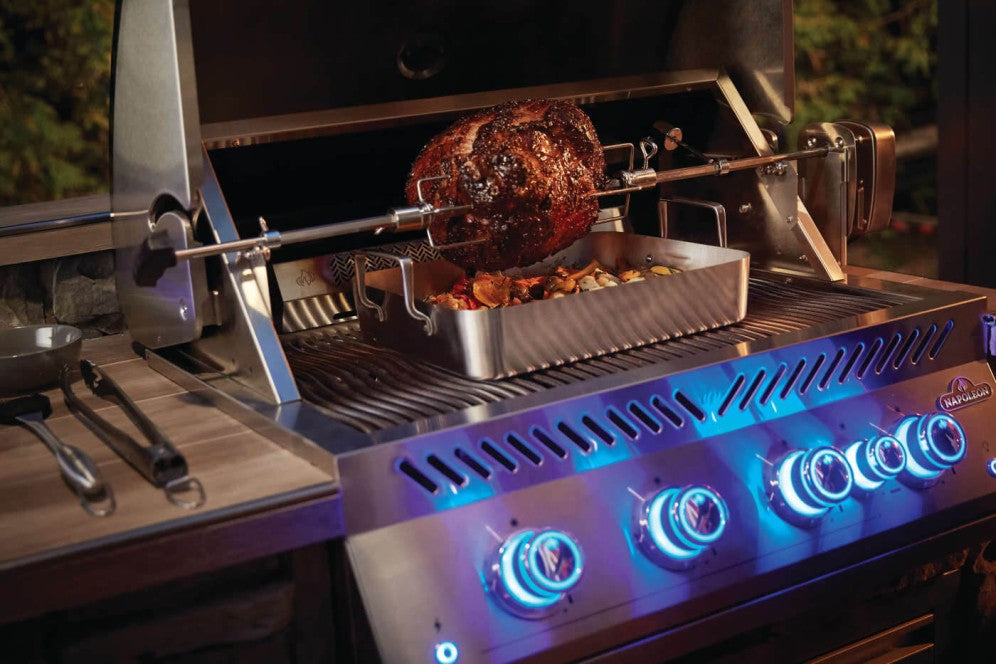 Napoleon - 700 Series - 32&quot; Built-in Natural Gas/Propane Grill with Infrared Rear Burner &amp; Rotisserie Kit