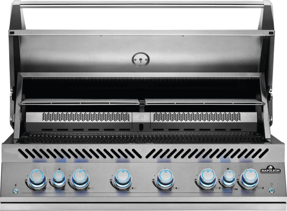 Napoleon - 700 Series - 44&quot; Built-in Natural Gas/Propane Grill with Infrared Rear Burner &amp; Rotisserie Kit