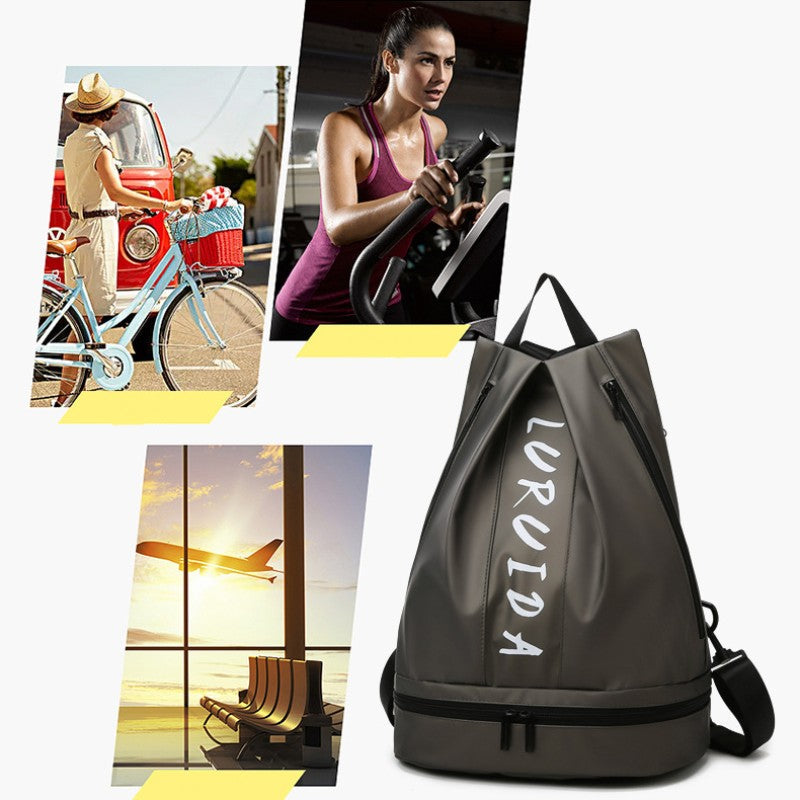 LoungeYard | Large Capacity Sport And Fitness Backpack With Wet And Dry Separation — product view 3