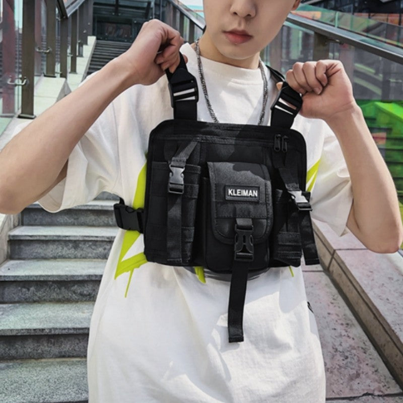 LoungeYard | Street Style Multi-functional Tactical Vest Bag — product view 2
