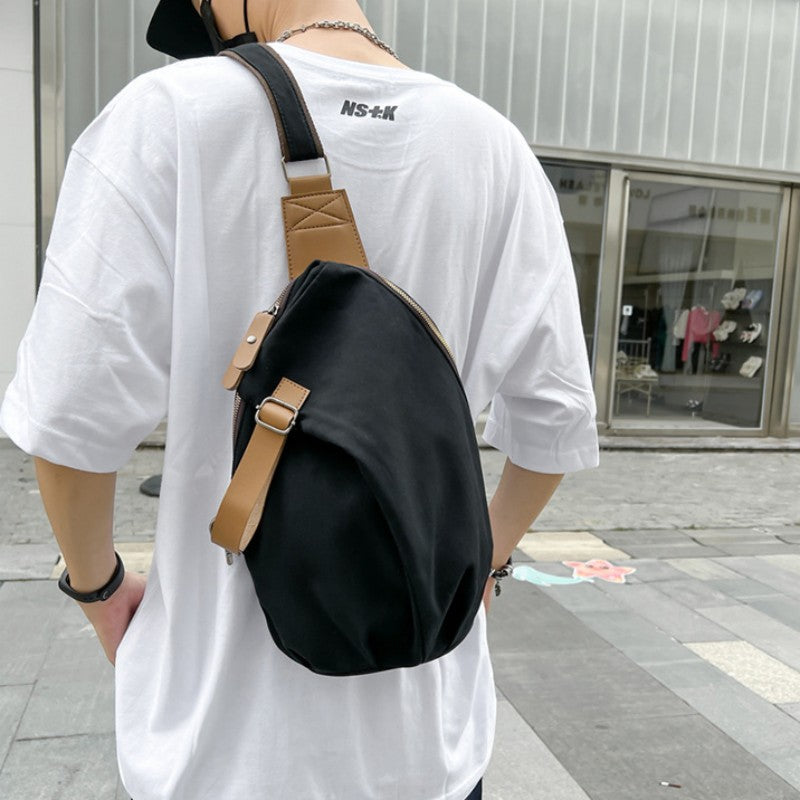 LoungeYard | Canvas Casual Minimalist Large Capacity Single Shoulder Sling Bag — product view 3