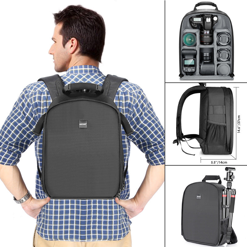 LoungeYard | Outdoor Convenient Dual Shoulder Camera Storage Backpack — product view 2