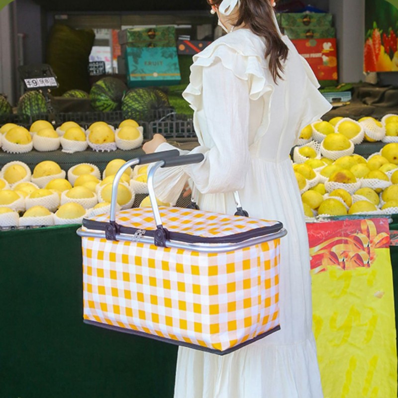 LoungeYard | Foldable Outdoor Portable Picnic Basket — product view 3